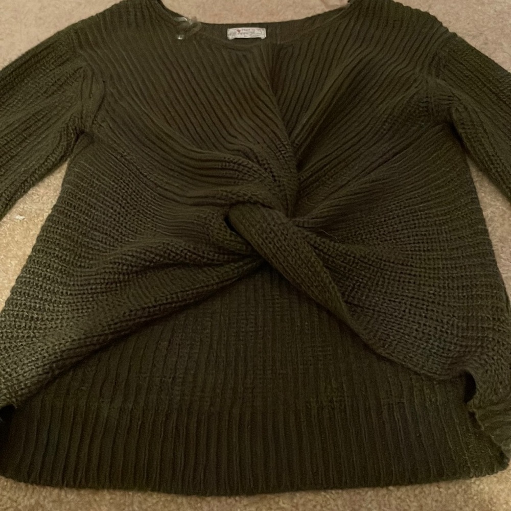 Darkish green sweater